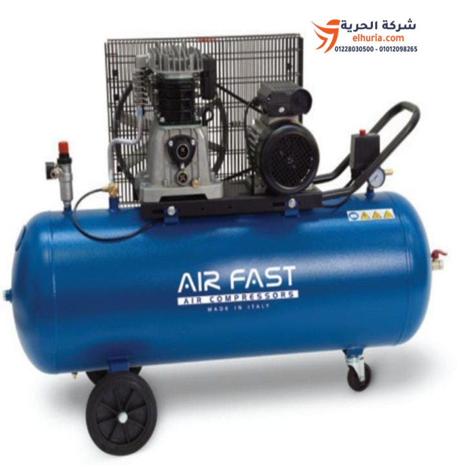 Reciprocating air compressor, 150 liters / 2 HP, Air Fast brand, model K09-152M